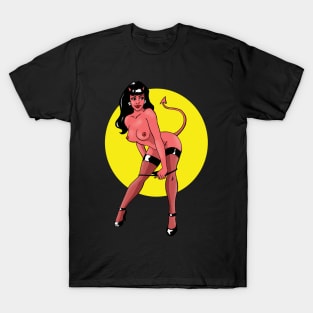 Stripping Devil Girl T-Shirt